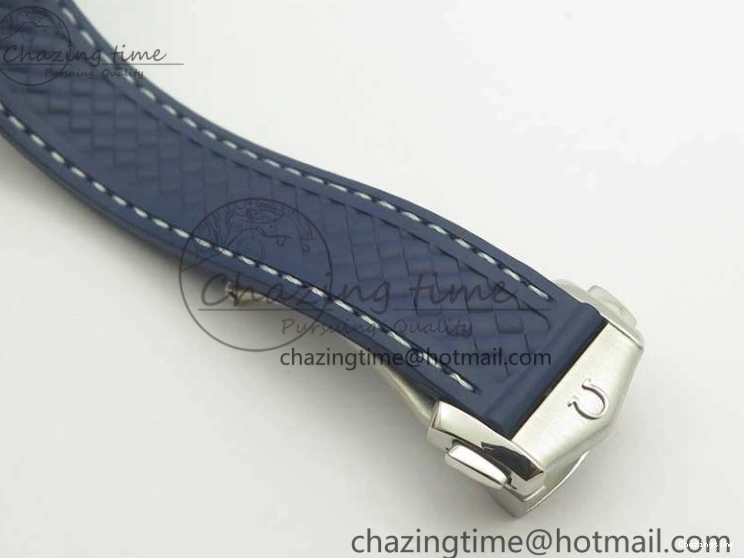 0501 Aqua Terra 150M Master Chronometers VSF 1:1 Best Edition Gray Dial Blue Hand on Blue Rubber Strap A8900 Super Clone HighQuality 8004